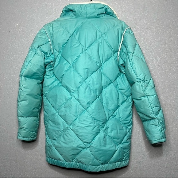 Vintage Obermeyer Puffer Ski Down Jacket Snow Coat Blue‎ Warm Winter Vacation - Picture 13 of 14